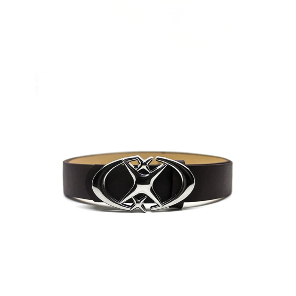 Street Style Metal Star Plaque Hidden Buckle Belt