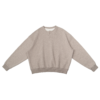 Henry-Neck Loose-Fit Raglan Sweatshirt