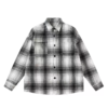 Japanese-style retro plaid long-sleeve shirt