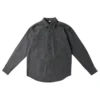 Men's Distressed Workwear-Style Long-Sleeve Shirt