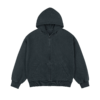 Men's Washed Zip Up Hooded Jacket