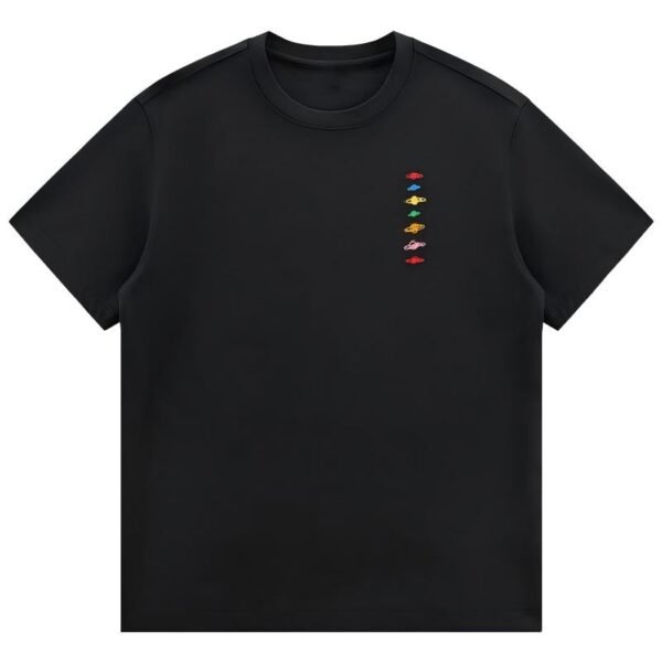 Creative Seven-Star Embroidered Short-Sleeve Shirt