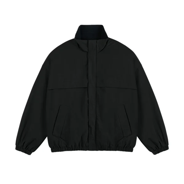 Men's Stand-Up Collar Windproof Oversized Double-Layer Cotton Coat