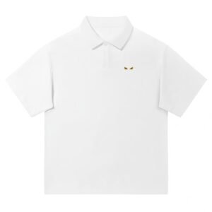 Minimalist Devil Logo Casual Polo Shirt