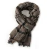 Men's Plaid Cotton Linen Scarf