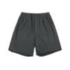 Basic Japanese-style relaxed-fit cuffed athletic shorts