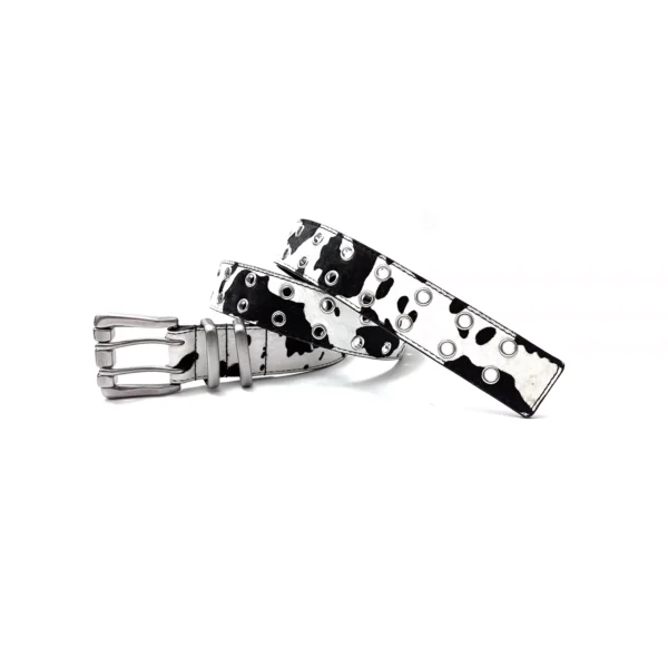 Men's Vintage Horsehair Double Row Buckle Belt