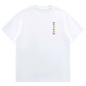 Creative Seven-Star Embroidered Short-Sleeve Shirt