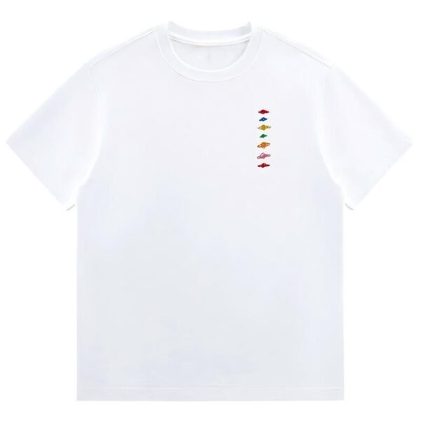 Creative Seven-Star Embroidered Short-Sleeve Shirt