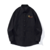 Casual Textured Sunflower Embroidered Shirt