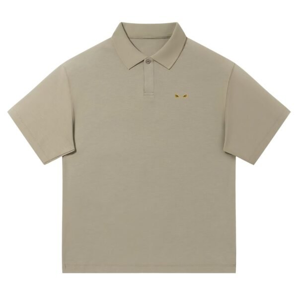 Minimalist Devil Logo Casual Polo Shirt