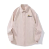 Casual Textured Sunflower Embroidered Shirt