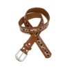 Western Style Rivet Horsehair Spliced Belt