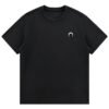 Crescent Moon Embroidered Minimalist T-Shirt