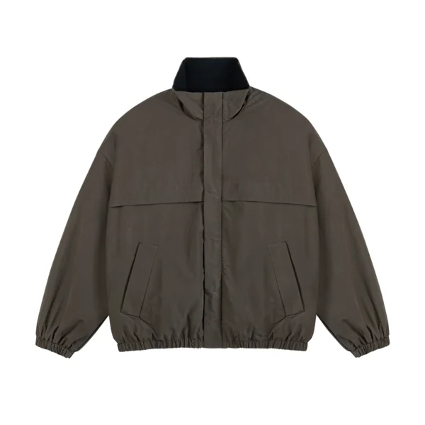 Men's Stand-Up Collar Windproof Oversized Double-Layer Cotton Coat