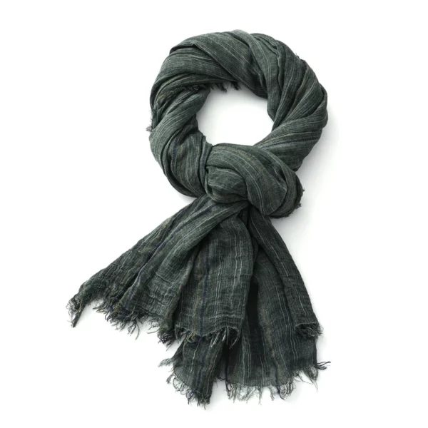 Men's Washed Vintage Cotton Linen Scarf