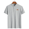 Rainbow Embroidered Logo Casual Short-Sleeve Polo Shirt