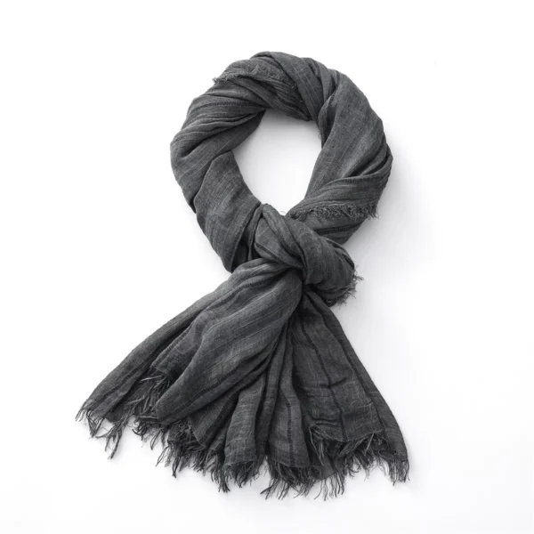 Men's Washed Vintage Cotton Linen Scarf
