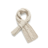 Vintage Cable Knit Embroidered Men's Scarf