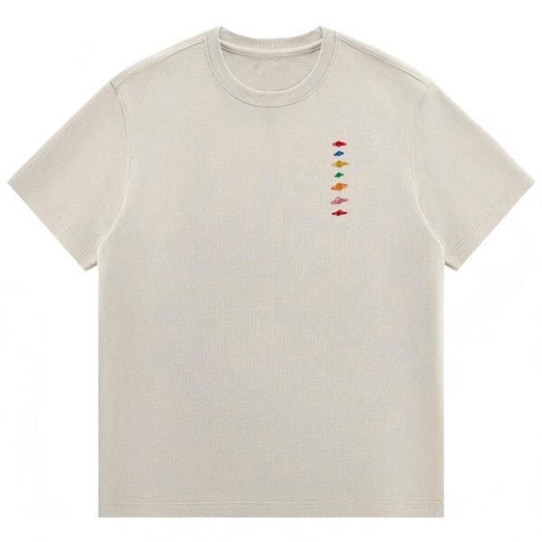 Creative Seven-Star Embroidered Short-Sleeve Shirt
