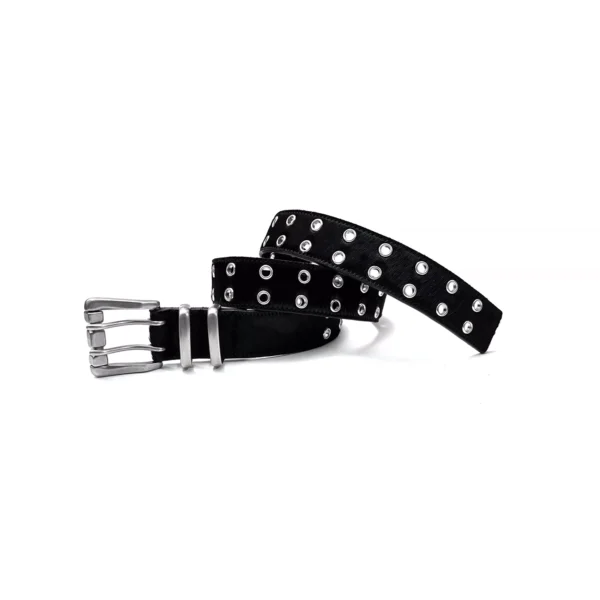 Men's Vintage Horsehair Double Row Buckle Belt