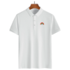 Rainbow Embroidered Logo Casual Short-Sleeve Polo Shirt