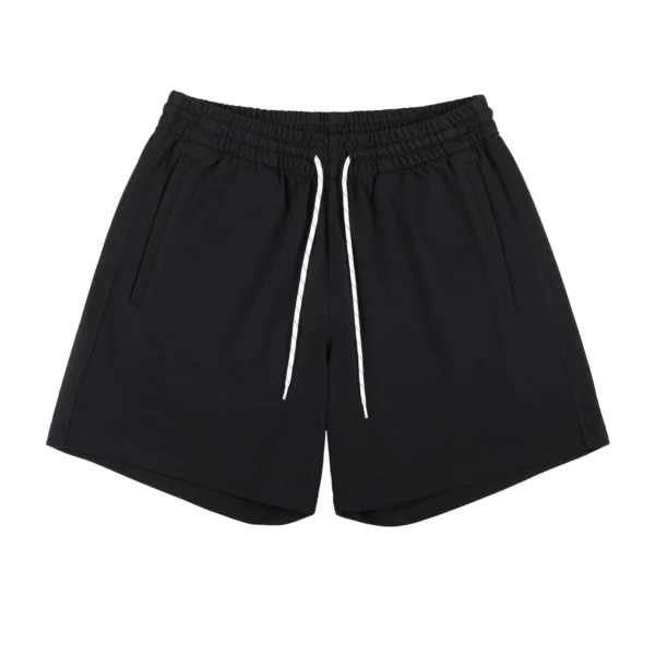 Loose-fitting drawstring casual athletic shorts