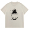 Dark-Style Shark Print Short-Sleeve T-Shirt