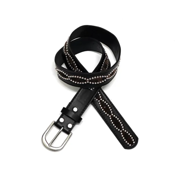 Western Style Rivet Horsehair Spliced Belt
