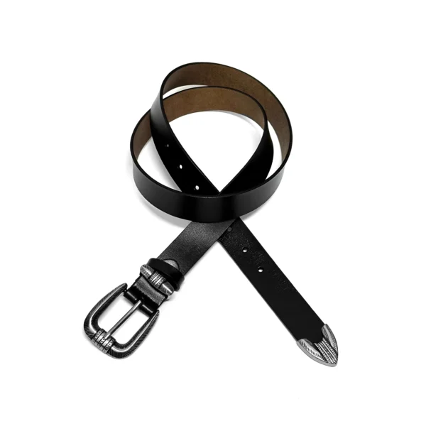 Men's Vintage Carved Cowhide Belt