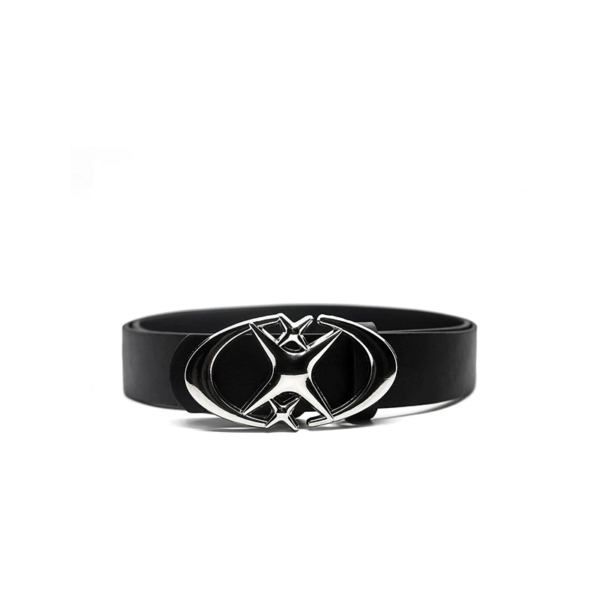 Street Style Metal Star Plaque Hidden Buckle Belt